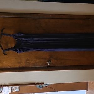 Royal blue jumpsuit with pleated designs